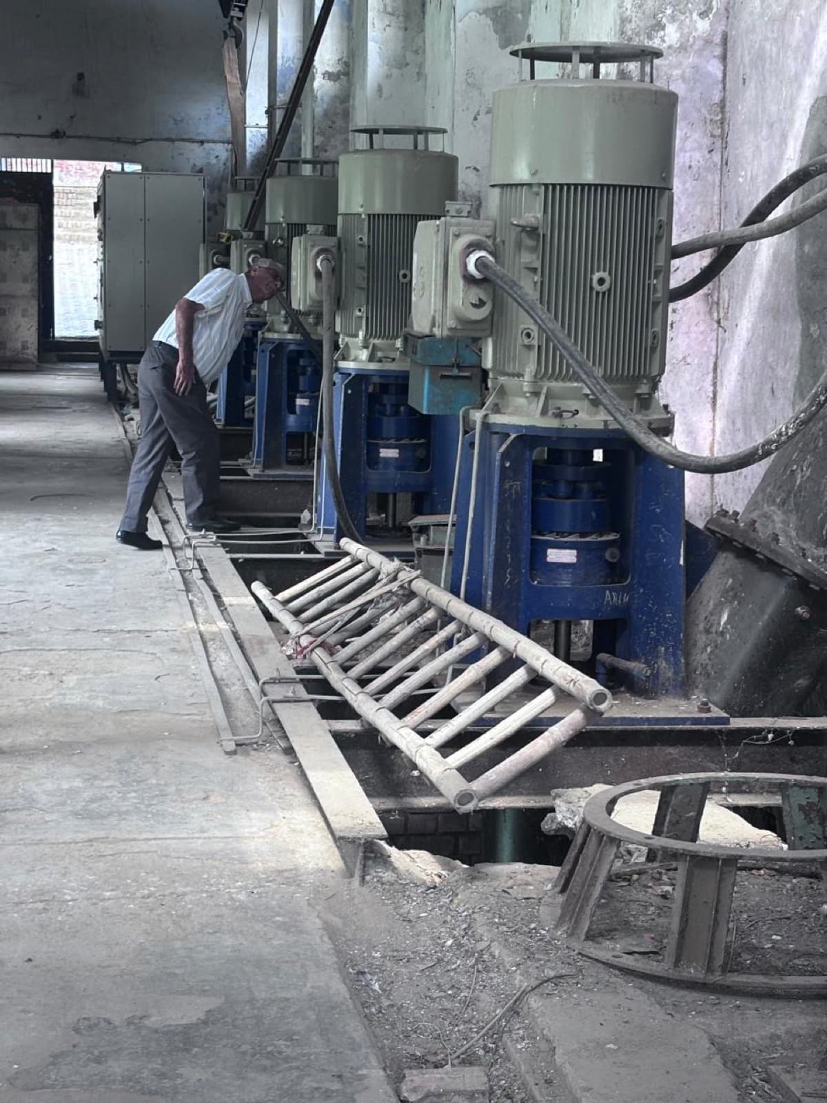 Vertical pump motors at a SURA Group water infrastructure facility